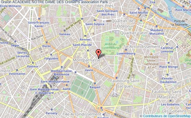 plan association Academie Notre Dame Des Champs Paris