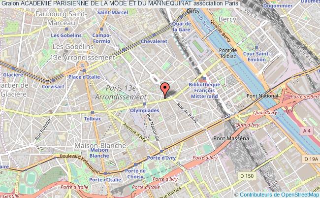plan association Academie Parisienne De La Mode Et Du Mannequinat Paris