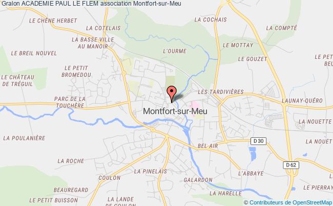 plan association Academie Paul Le Flem Montfort-sur-Meu