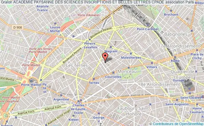 plan association Academie Paysanne Des Sciences Inscriptions Et Belles Lettres Cpade Paris