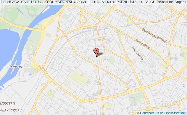 plan association AcadÉmie Pour La Formation Aux CompÉtences Entrepreneuriales - Afce Angers