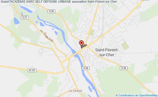 plan association AcadÉmie Sarc Self DÉfense Urbaine Saint-Florent-sur-Cher