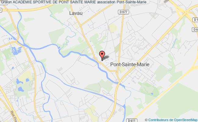 plan association AcadÉmie Sportive De Pont Sainte Marie Pont-Sainte-Marie