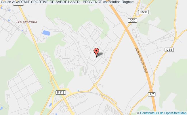 plan association Academie Sportive De Sabre Laser - Provence Rognac