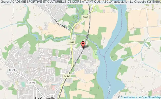 plan association Academie Sportive Et Culturelle De Loire Atlantique (ascla) La    Chapelle-sur-Erdre