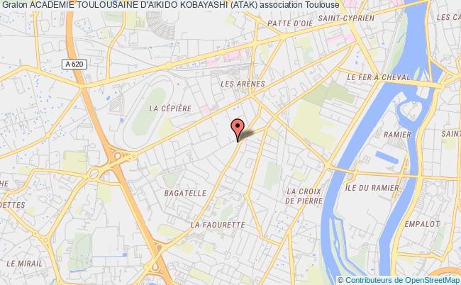 plan association Academie Toulousaine D'aikido Kobayashi (atak) Toulouse