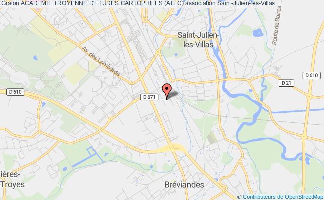 plan association Academie Troyenne D'etudes Cartophiles (atec) Saint-Julien-les-Villas