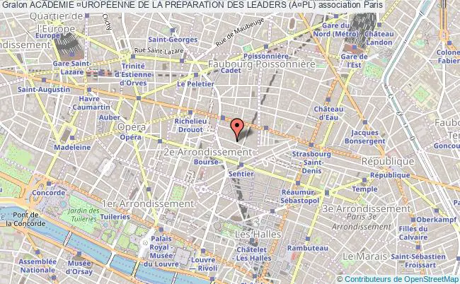 plan association AcadÉmie ¤uropÉenne De La PrÉparation Des Leaders (a¤pl) Paris
