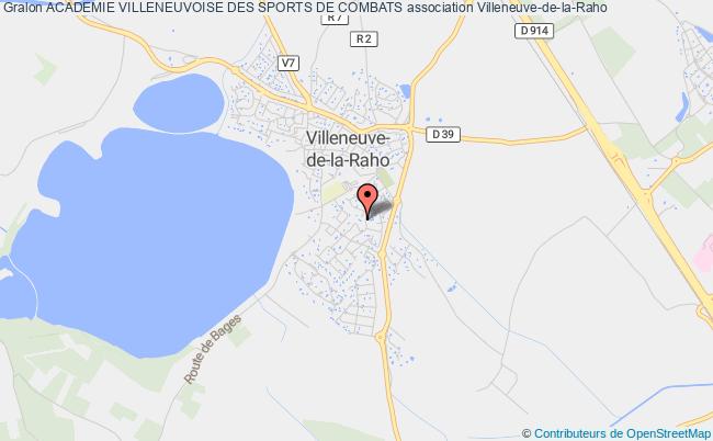 plan association Academie Villeneuvoise Des Sports De Combats Villeneuve-de-la-Raho