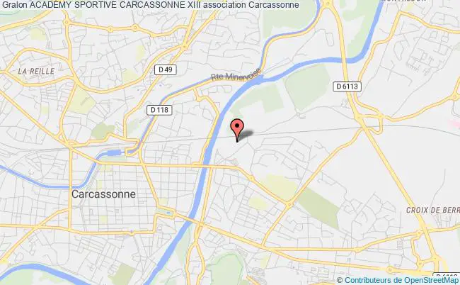 plan association AcadÉmy Sportive Carcassonne Xiii Carcassonne
