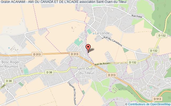 plan association Acanami - Ami Du Canada Et De L'acadie Saint-Ouen-du-Tilleul