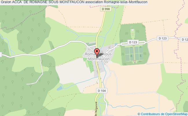 plan association Acca  De Romagne Sous Montfaucon Romagne-sous-Montfaucon
