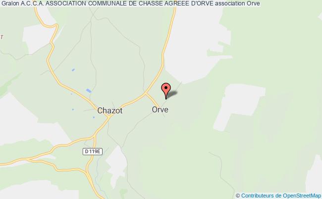 plan association A.c.c.a. Association Communale De Chasse Agreee D'orve Orve