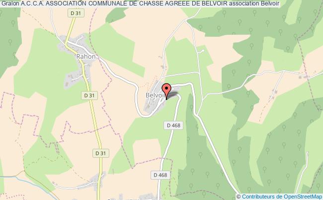 A.C.C.A. ASSOCIATION COMMUNALE DE CHASSE AGREEE DE BELVOIR