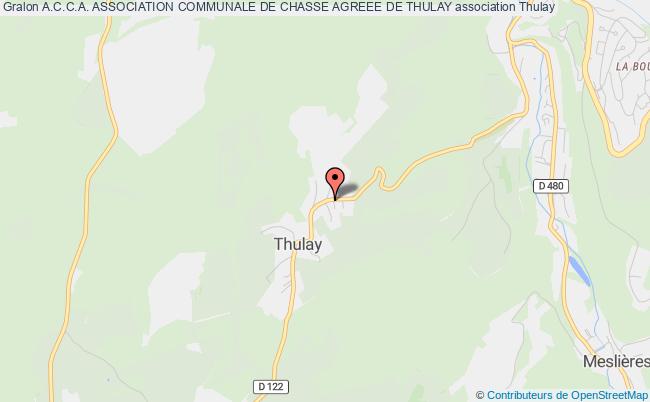 plan association A.c.c.a. Association Communale De Chasse Agreee De Thulay Thulay