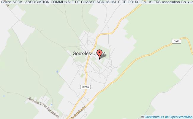 ACCA - ASSOCIATION COMMUNALE DE CHASSE AGR~MJMJ~E DE GOUX-LES-USIERS