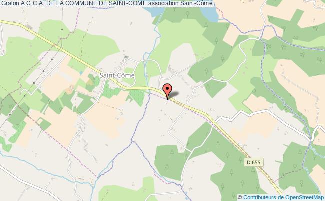 plan association A.c.c.a. De La Commune De Saint-come Saint-Côme