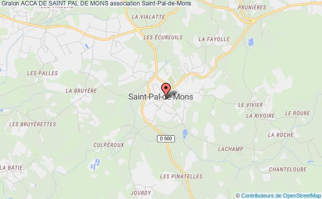 plan association Acca De Saint Pal De Mons Saint-Pal-de-Mons
