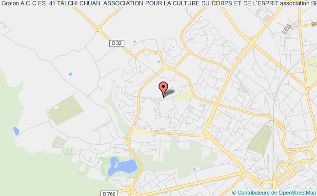 plan association A.c.c.es. 41 Tai.chi.chuan  Association Pour La Culture Du Corps Et De L'esprit Blois