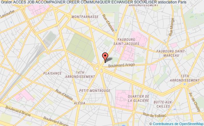 ACCES JOB ACCOMPAGNER CREER COMMUNIQUER ECHANGER SOCIALISER