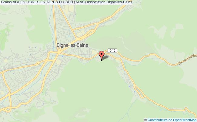 plan association Acces Libres En Alpes Du Sud (alas) Digne-les-Bains