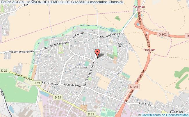 plan association Acces - Maison De L'emploi De Chassieu Chassieu