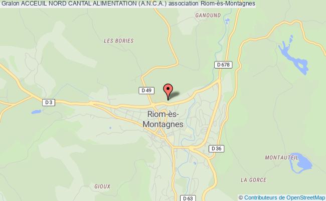 plan association Acceuil Nord Cantal Alimentation (a.n.c.a.) Riom-ès-Montagnes