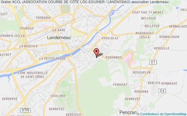 plan association Accl (association Course De CÔte Loc-eguiner / Landivisiau) Landerneau