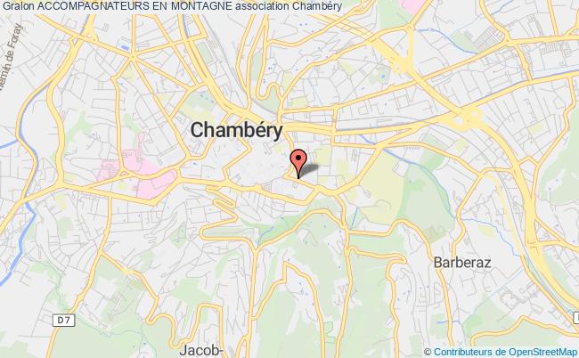 plan association Accompagnateurs En Montagne Chambéry