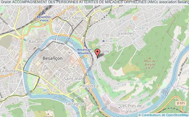 plan association Accompagnement Des Personnes Atteintes De Maladies Orphelines (amo) Besançon