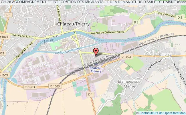 plan association Accompagnement Et Integration Des Migrants Et Des Demandeurs D'asile De L'aisne Château-Thierry
