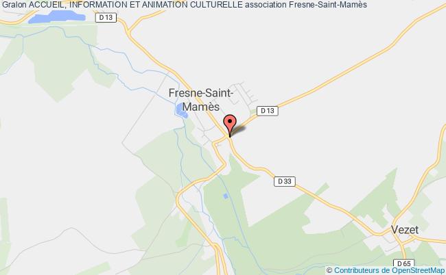 plan association Accueil, Information Et Animation Culturelle Fresne-Saint-Mamès