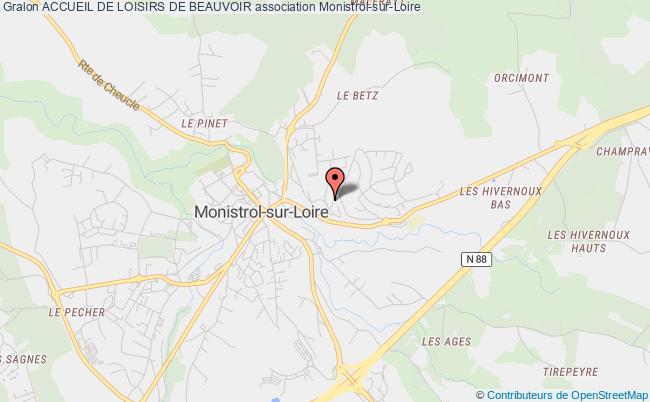 plan association Accueil De Loisirs De Beauvoir Monistrol-sur-Loire