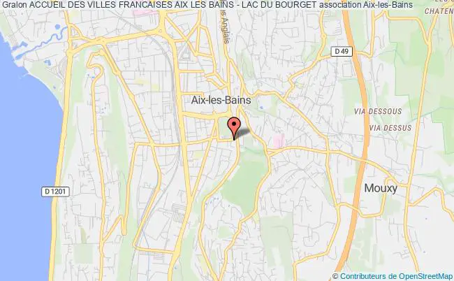 plan association Accueil Des Villes Francaises Aix Les Bains - Lac Du Bourget Aix-les-Bains