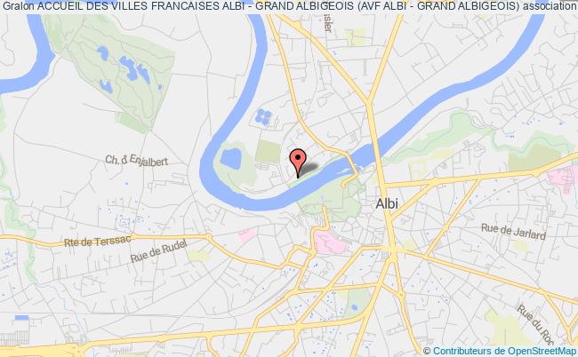 plan association Accueil Des Villes Francaises Albi - Grand Albigeois (avf Albi - Grand Albigeois) Albi