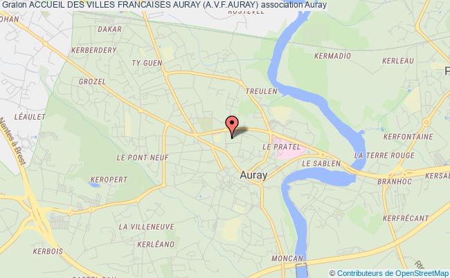 plan association Accueil Des Villes Francaises Auray (a.v.f.auray) Auray