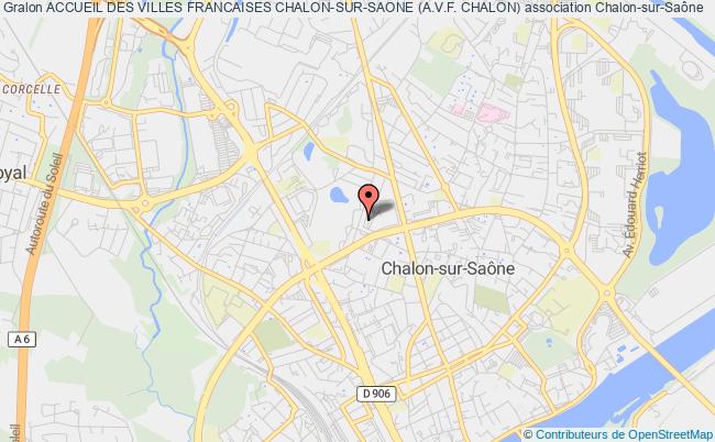 plan association Accueil Des Villes Francaises Chalon-sur-saone (a.v.f. Chalon) Chalon-sur-Saône