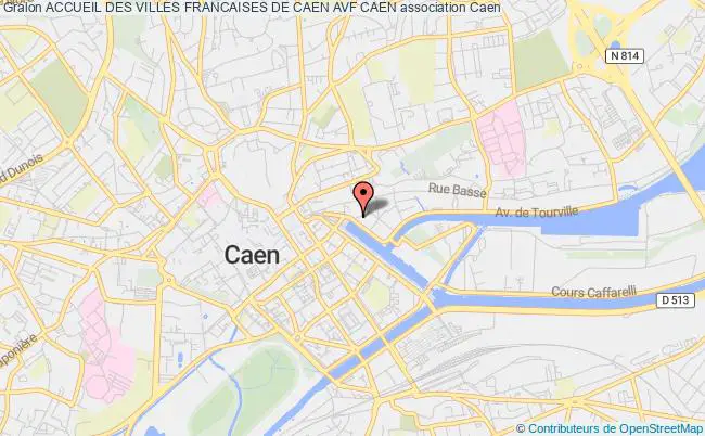 plan association Accueil Des Villes Francaises De Caen Avf Caen Caen