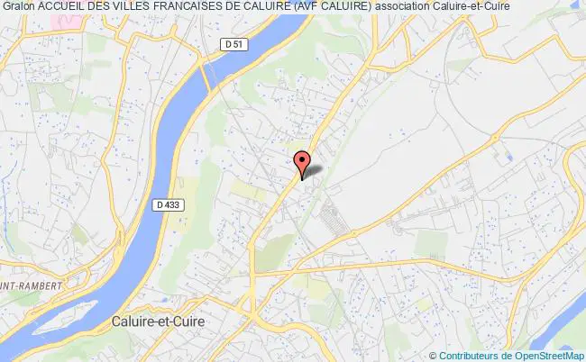 plan association Accueil Des Villes Francaises De Caluire (avf Caluire) Caluire-et-Cuire
