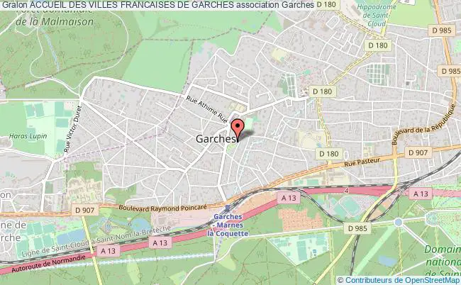 plan association Accueil Des Villes Francaises De Garches Garches