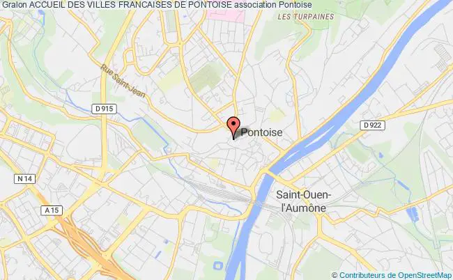 plan association Accueil Des Villes Francaises De Pontoise Pontoise