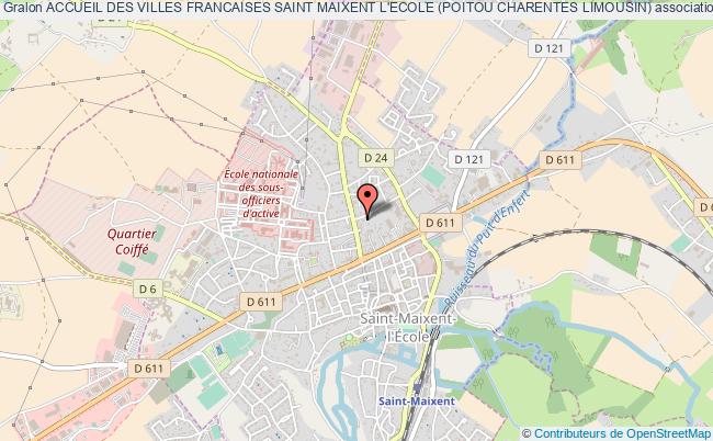plan association Accueil Des Villes Francaises Saint Maixent L'ecole (poitou Charentes Limousin) Saint-Maixent-l'École