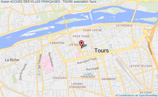plan association Accueil Des Villes FranÇaises - Tours Tours