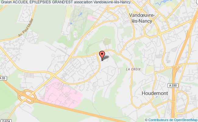 plan association Accueil Épilepsies Grand'est Vandoeuvre-lès-Nancy