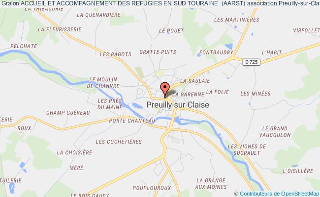 plan association Accueil Et Accompagnement Des Refugies En Sud Touraine  (aarst) Preuilly-sur-Claise
