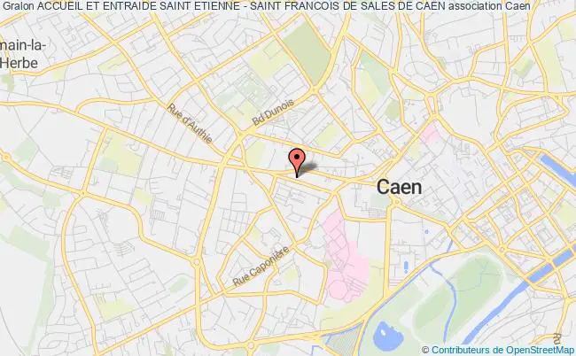 plan association Accueil Et Entraide Saint Etienne - Saint Francois De Sales De Caen Caen