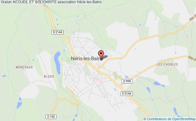 plan association Accueil Et Solidarite Néris-les-Bains