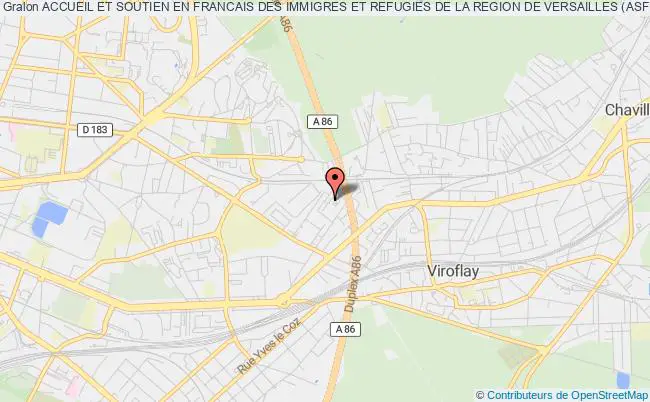 plan association Accueil Et Soutien En Francais Des Immigres Et Refugies De La Region De Versailles (asfir) Versailles