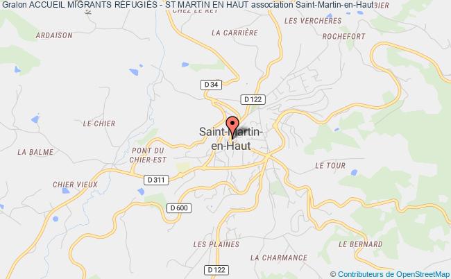 plan association Accueil Migrants RÉfugiÉs - St Martin En Haut Saint-Martin-en-Haut
