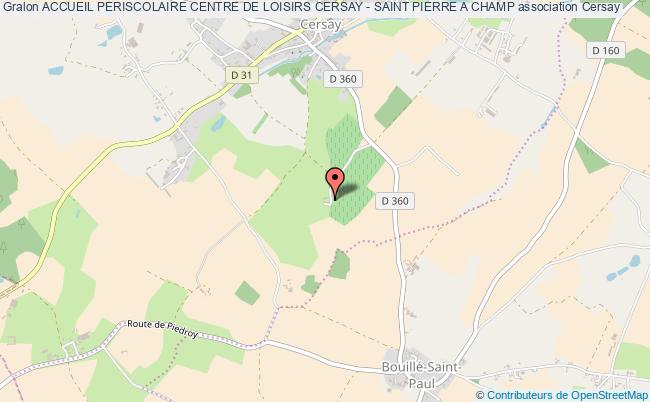 plan association Accueil Periscolaire Centre De Loisirs Cersay - Saint Pierre A Champ Val-en-Vignes